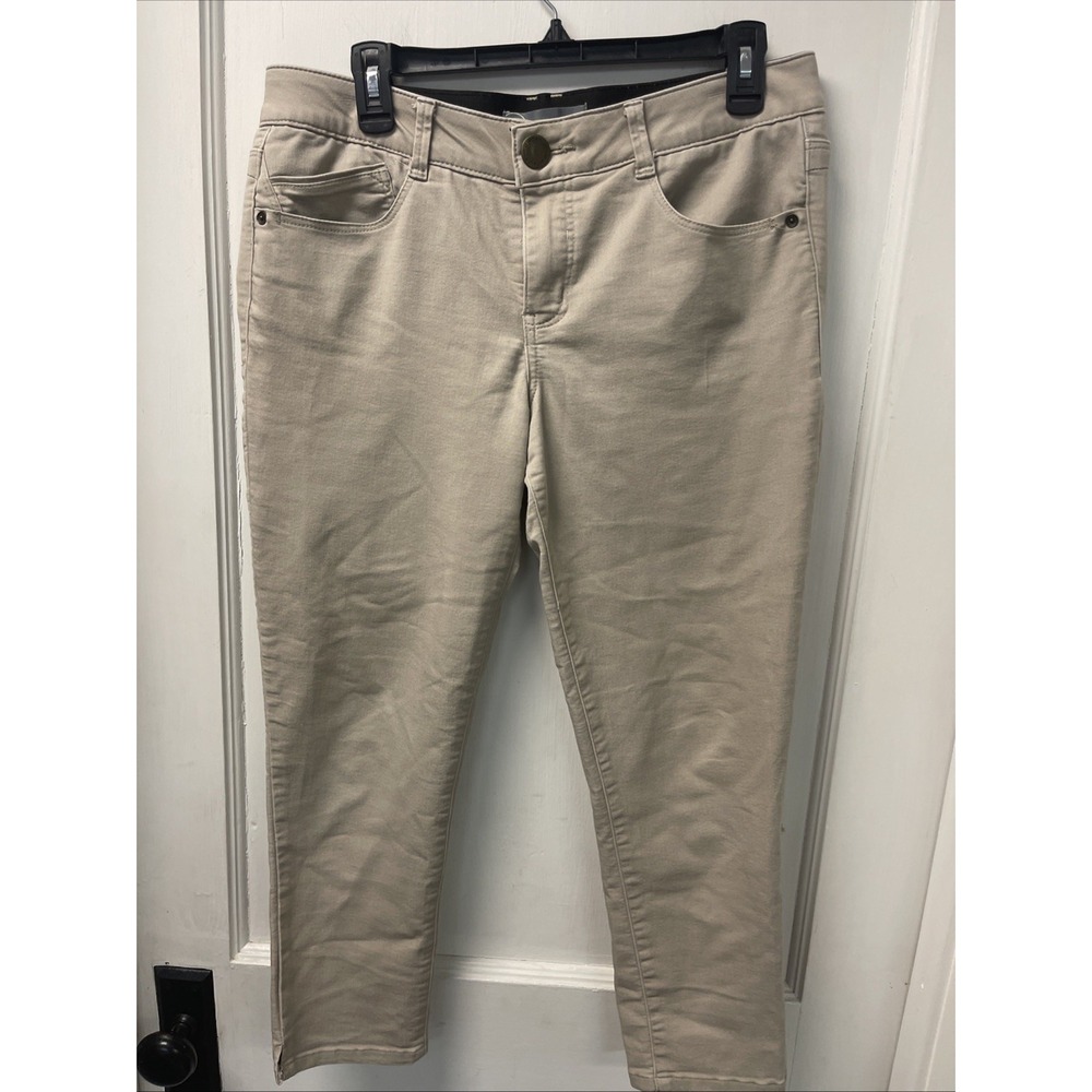 WIT & WISDOM Jeans Women's 10P Tan Slim Leg Ankle Stretch